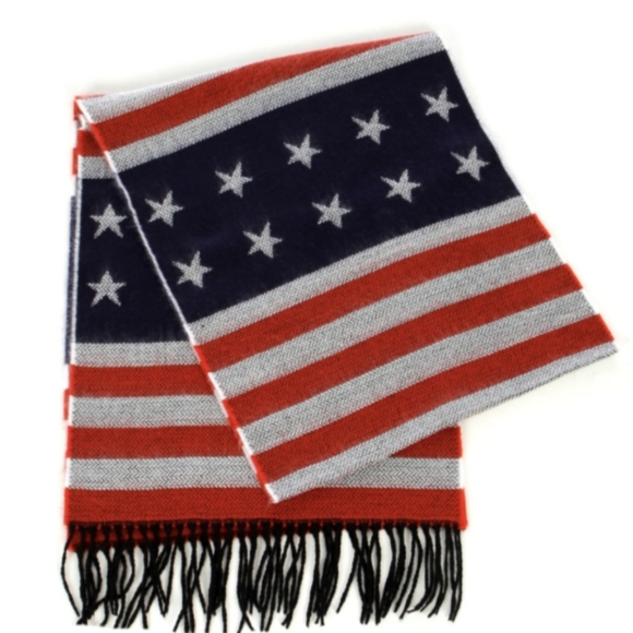 None Accessories - NWT Cashmere feel USA Stars and Stripes Patriotic Scarf